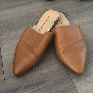 Lucky Brand Baamira Mule Brown Leather